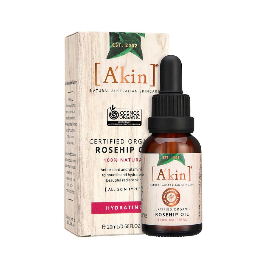 A'kin Hydrating Certified Organic Rosehip Oil 20mL