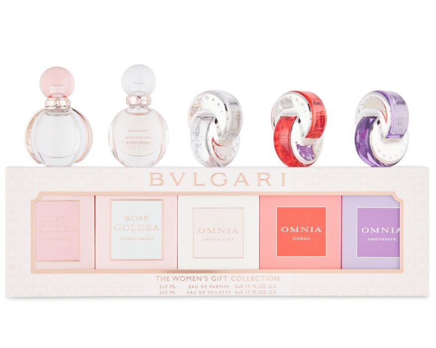 Bvlgari 5 piece top miniature set