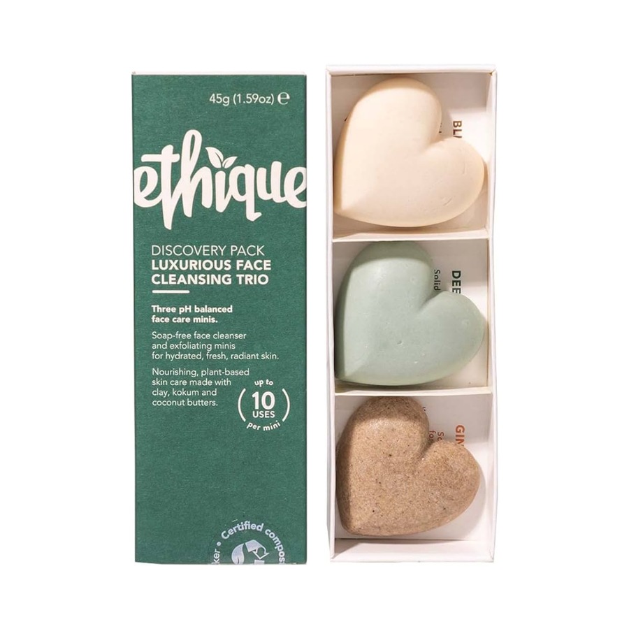 ETHIQUE Discovery Minis 3 Pack - Luxurious Face Cleansing 45g