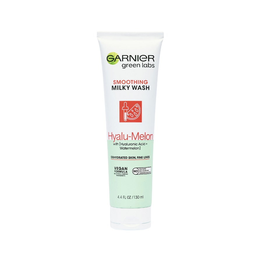Garnier Green Labs Smoothing Milky Wash Hyalu-Melon Cleanser 130mL