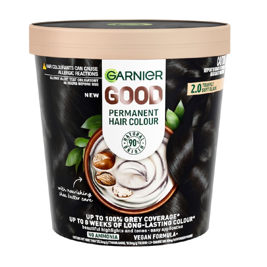 Garnier Permanent Hair Colour - 2.0 Truffle Soft Black