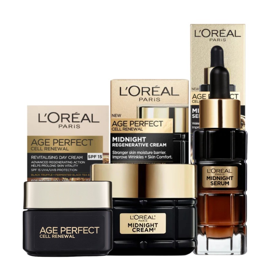 L'Oreal Paris Age Perfect Cell Renewal Midnight Skin Care Trio