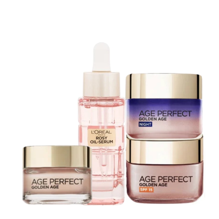L'Oreal Paris Age Perfect Golden Age Rosy 4 Piece Skin Care Set