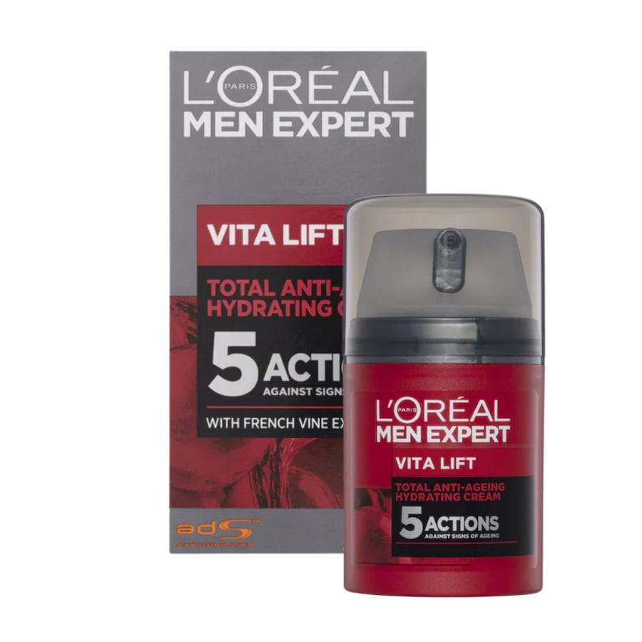 L'Oreal Paris Men Expert Vita Lift Total Anti-Ageing Hydrating Moisturiser Cream 50mL