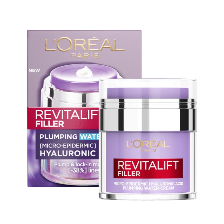 L'Oreal Paris Revitalift Filler [Micro-Epidermic] Hyaluronic Acid Plumping Water Cream 50mL