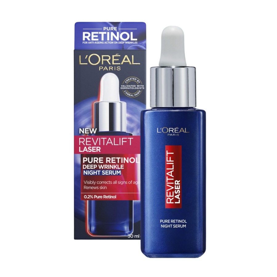 L'Oreal Paris Revitalift Laser Pure Retinol Deep Wrinkle Night Serum 30mL