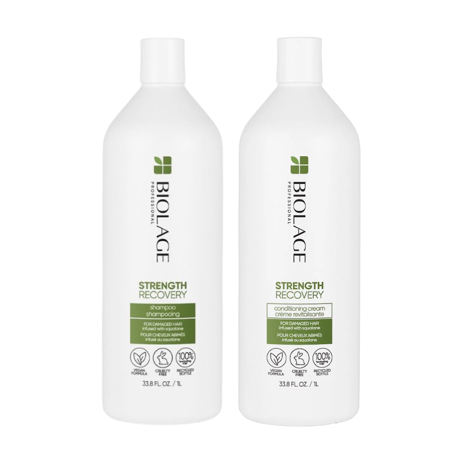 Matrix Biolage Strength Recovery Shampoo & Conditioning Cream 1 Litre (1000mL) Duo