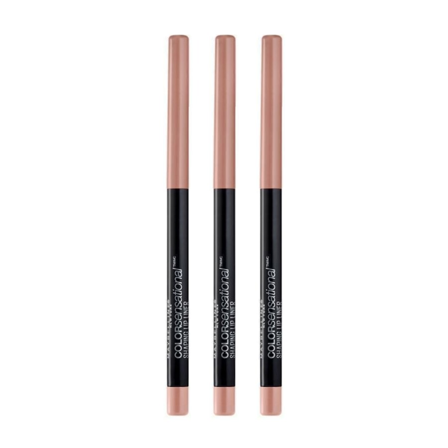 3 x Maybelline Color Sensational Shaping Lip Liner 280mg - 10 Nude Whisper