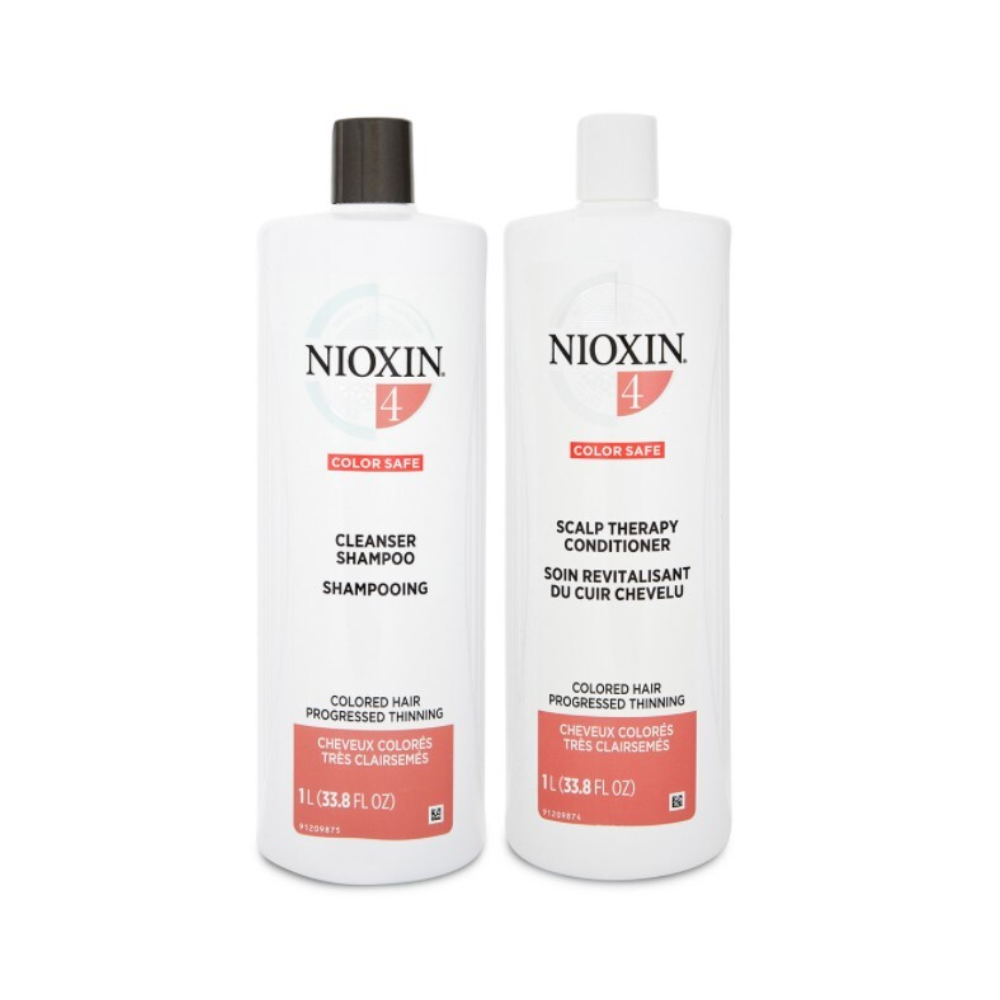 Nioxin System 4 Cleanser Shampoo & Scalp Therapy Conditioner 1L Duo