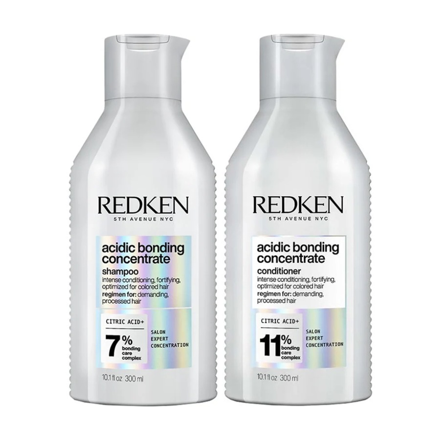 Redken Acidic Bonding Concentrate Shampoo & Conditioner 300mL Duo