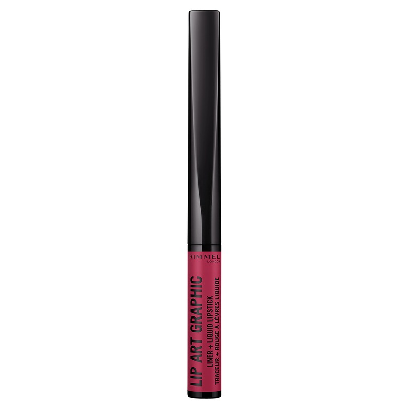 Buy Rimmel London Lip Art Graphic 2 in 1 Liner and Liquid Lipstick 1