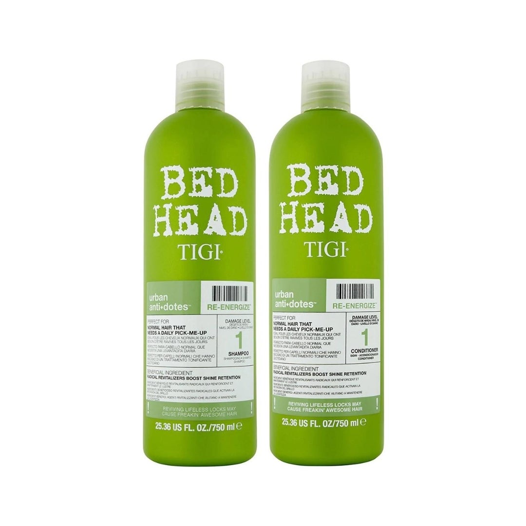 TIGI Bed Head Urban Antidotes Level 1 Re-Energize Shampoo & Conditioner 750mL Duo