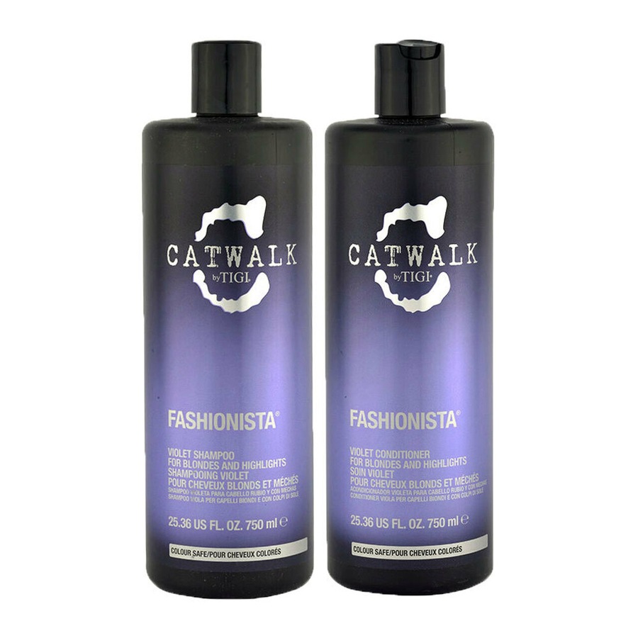 TIGI Catwalk Fashionista Violet Shampoo & Conditioner 750mL Duo