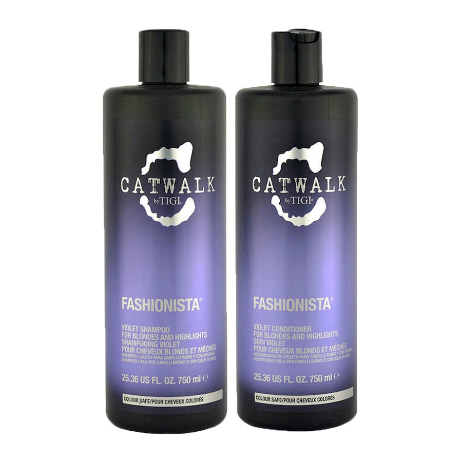 TIGI Catwalk Fashionista Violet Shampoo & Conditioner 750mL Duo