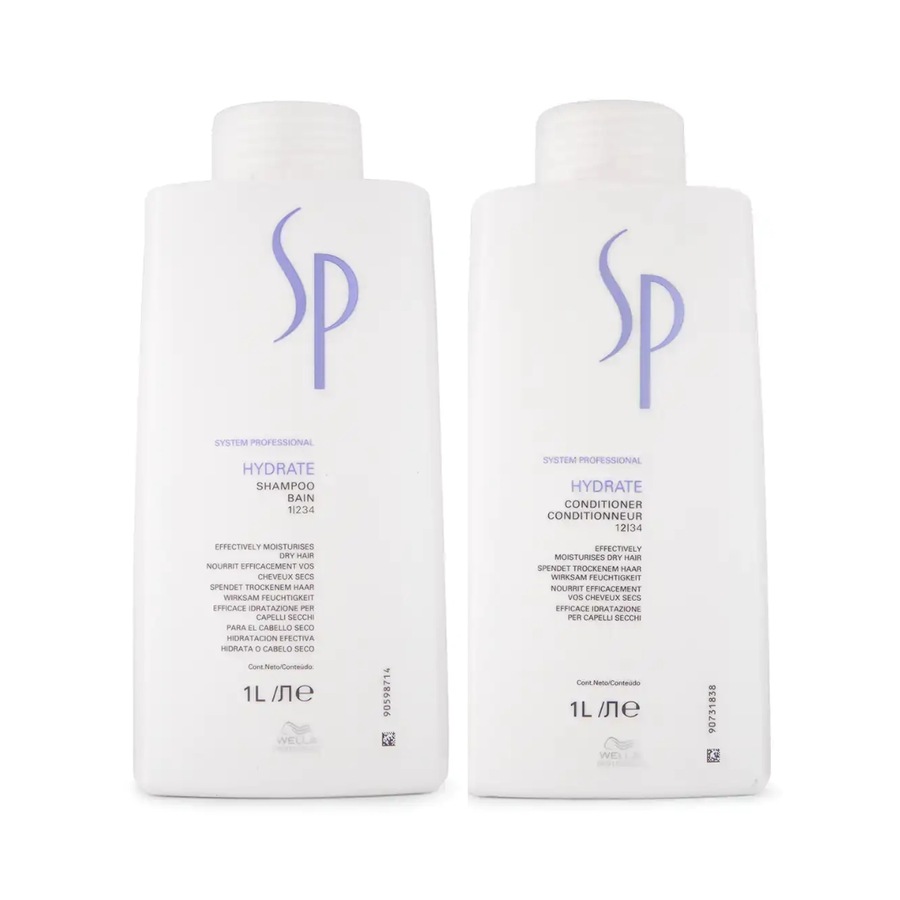 Wella System Professional Hydrate Shampoo, Conditioner & Mask Trio
