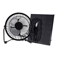 50W Solar Panel Powered Mini Portable USB Fan Cooling Ventilation Home Camping, Solar Panel Fan