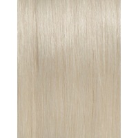 #60 Platinum Blonde 18 European Remy Clip In Human Hair Extension