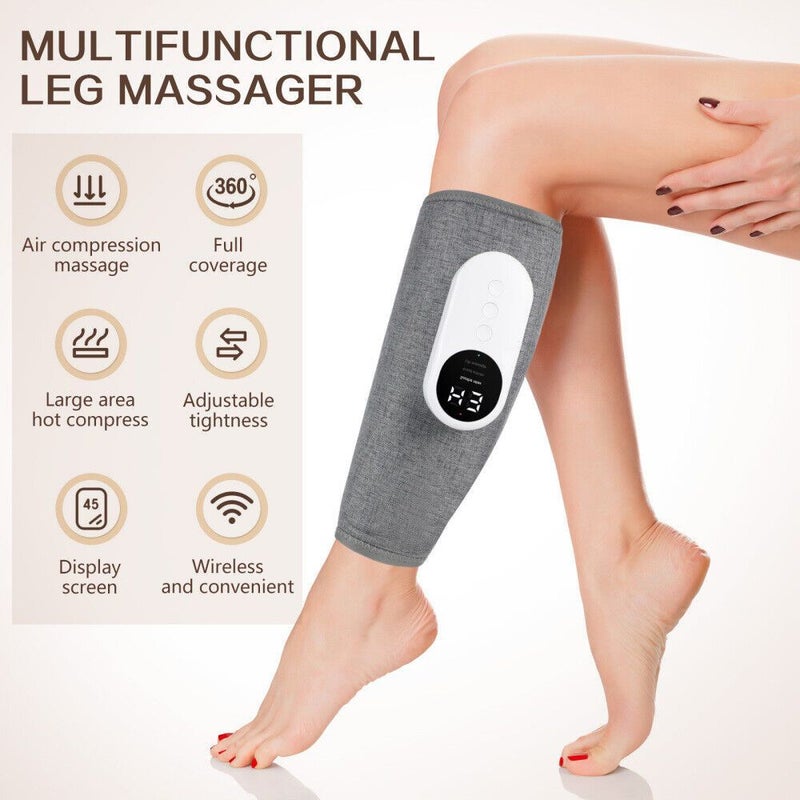 Buy Air Compression Leg Massager Heated Foot Massage For Circulation  Muscles Relax One Piece - MyDeal