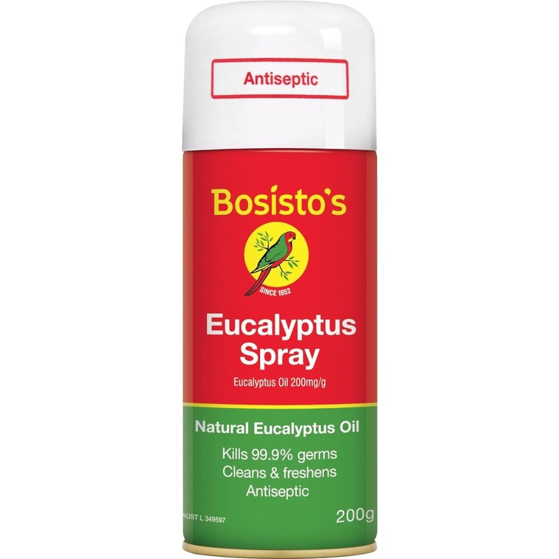 Buy Bosisto's Eucalyptus Spray 200g Multipurpose Spray, Kills 99.9 of Germs, Essential Oil