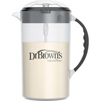 Dr. Brown's Baby Formula Mixing Pitcher with Adjustable Stopper, Locking Lid, & No Drip Spout, 32oz, BPA Free, Black