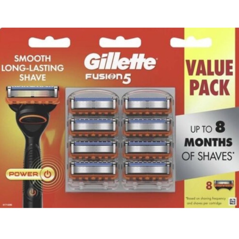 Buy Gillette Fusion 5 Power - 8 Pack - MyDeal