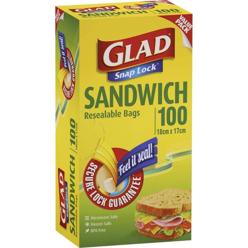 Buy Glad Snaplock Resealable Sandwich Bags, BPA Free, Microwave