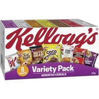 Kellogg's Variety Pack Assorted Breakfast Cereals 8 Pack