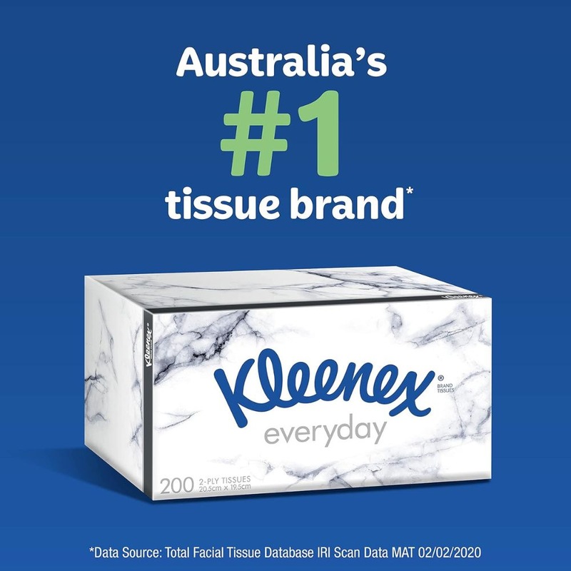 Buy Kleenex Everyday 2 Ply Facial Tissues 200 Count MyDeal