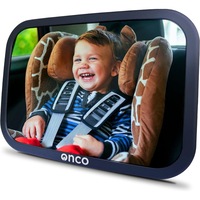 Onco Baby Car Mirror for Back Seat Rear Facing - Double Award-Winning Baby Mirror for Car Journeys, 100% Shatterproof Car Mirror Baby Rear Facing Seat, Shakeproof Car Accessories & Newborn Essentials