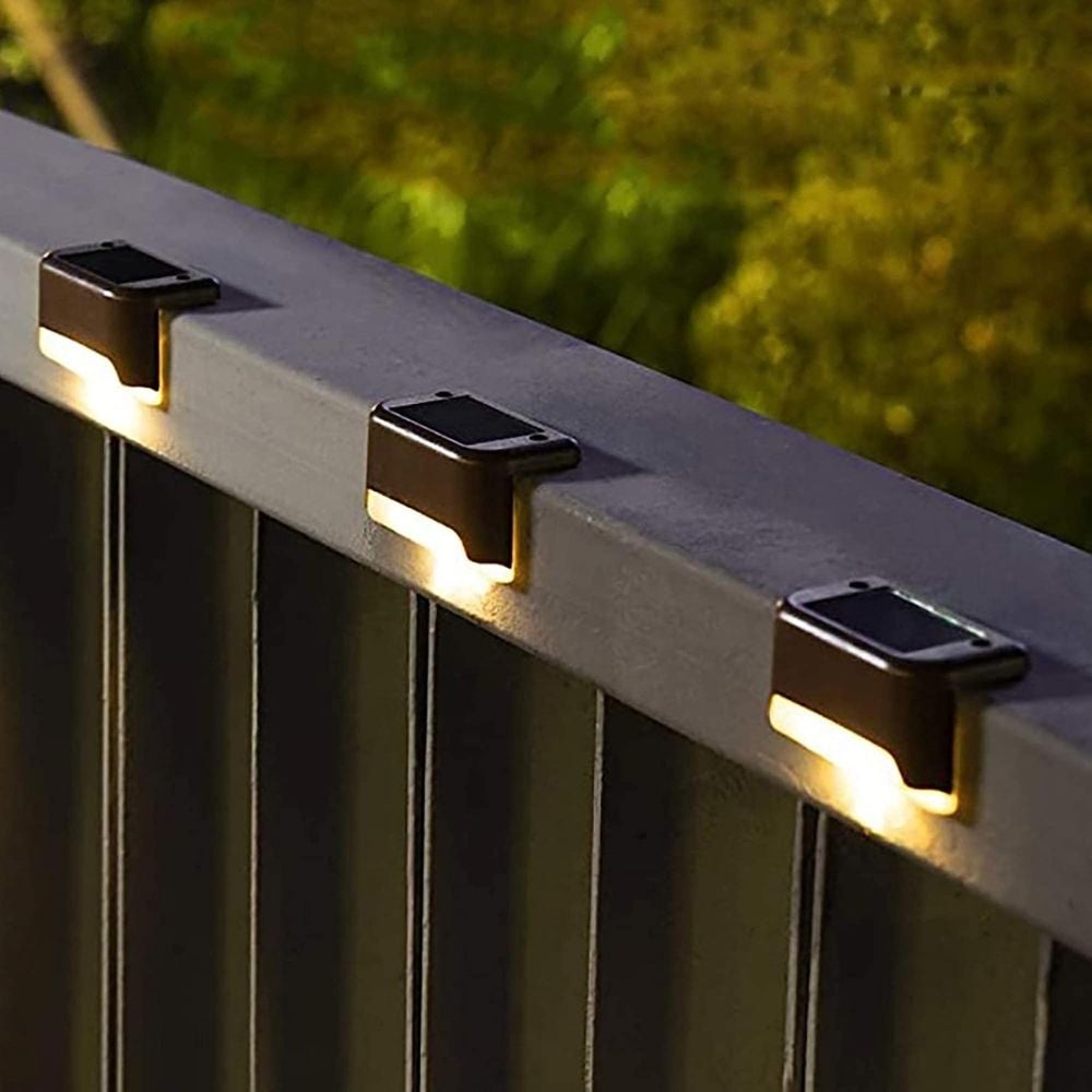 Solar porch deals step lights