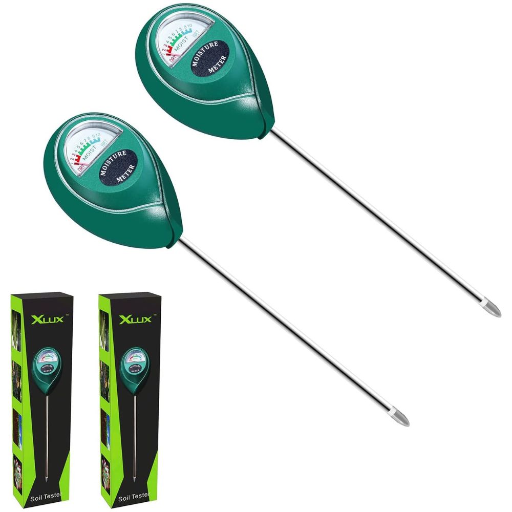 XLUX Soil Moisture Sensor Meter Water Monitor Hygrometer for Gardening FarmingPlants No Batteries