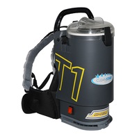 Ghibli T1v3 Backpack Vacuum Cleaner - Charcoal with Clear Lid