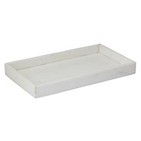 Amalfi Decorative Tray Marble Bathroom Tray Coffee Table Centerpiece Decor White