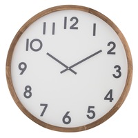 Amalfi Leonard Wall Clock Brown & White 61x6x61cm