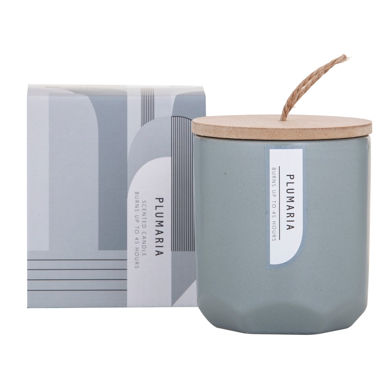 Buy Amalfi Mondo Scented Candle Jar Plumaria Fragrance 8x8x9cm MyDeal