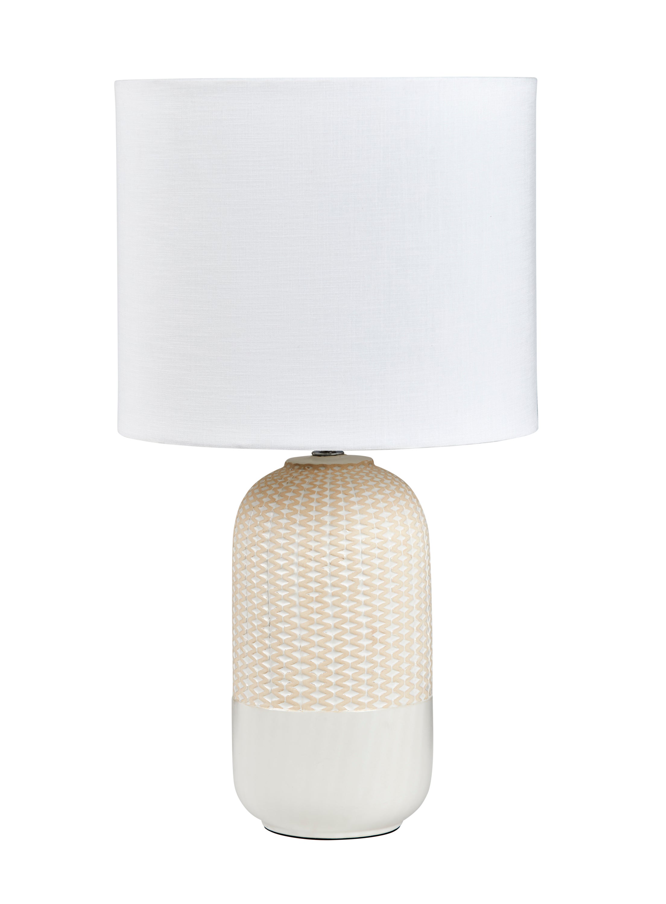 Amalfi River Table Lamp Bedside Lamp for Living Room Bedroom White/Natural