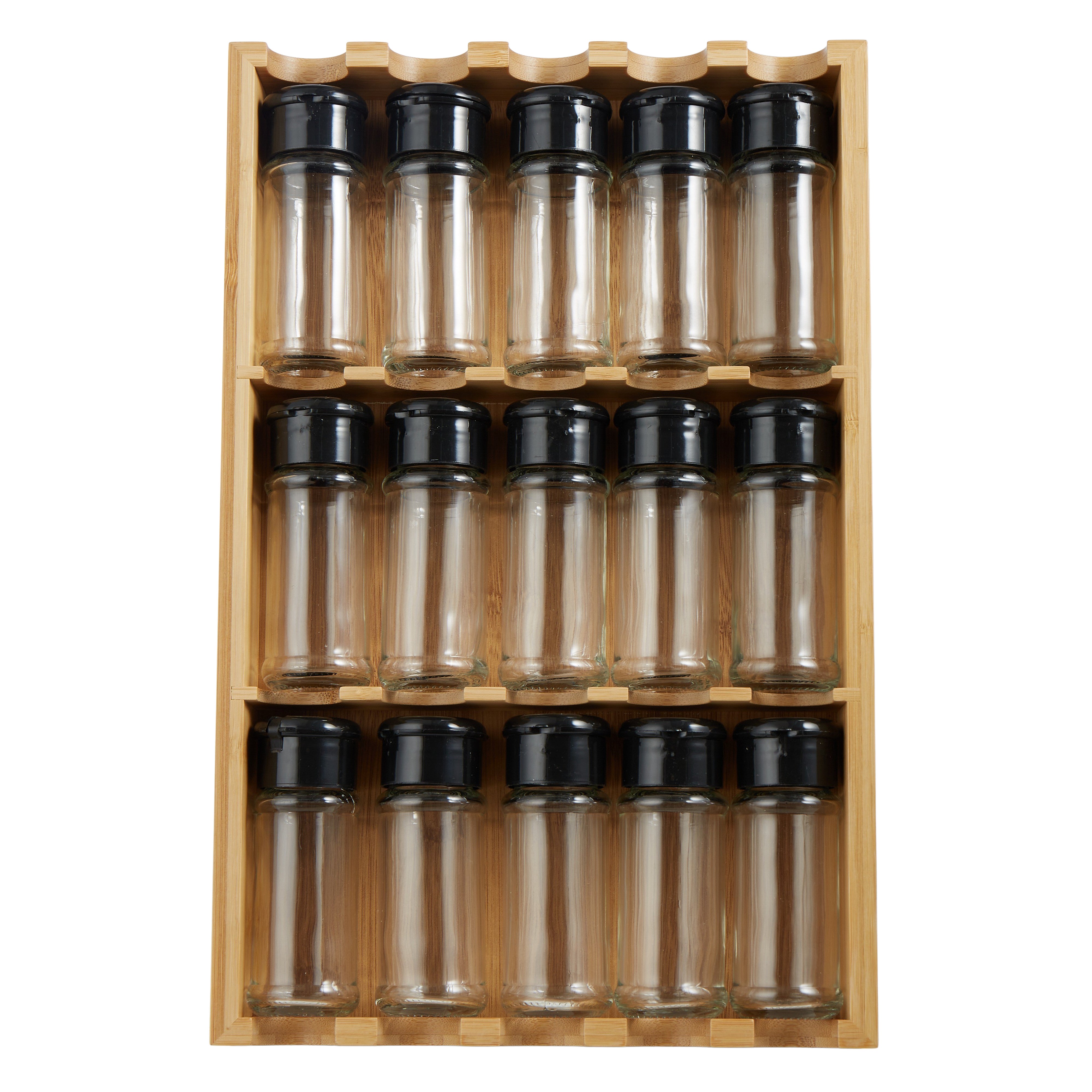 Buy Davis Waddell Spice Rack with Jars 15 Canisters Kitchen