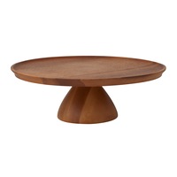 Davis & Waddell Cake Stand Wooden Footed Cupcake Dessert Display Serving Tray 30cm