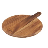 Davis & Waddell Arden Serving Board Wooden Round Pizza Paddle Cheese Board 42cm