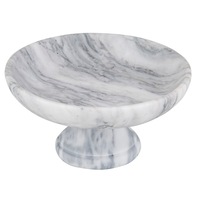 Davis & Waddell Fruit Bowl Nuvolo Marble Pedestal Decorative Bowl Home Decor