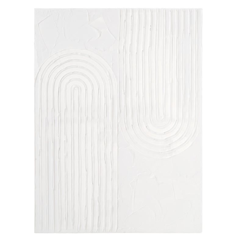 Buy Emporium Linear Embossed Wall Art White 60x3x80cm MyDeal