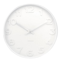 Karlsson Mr White Wall Clock White 38x38x6cm