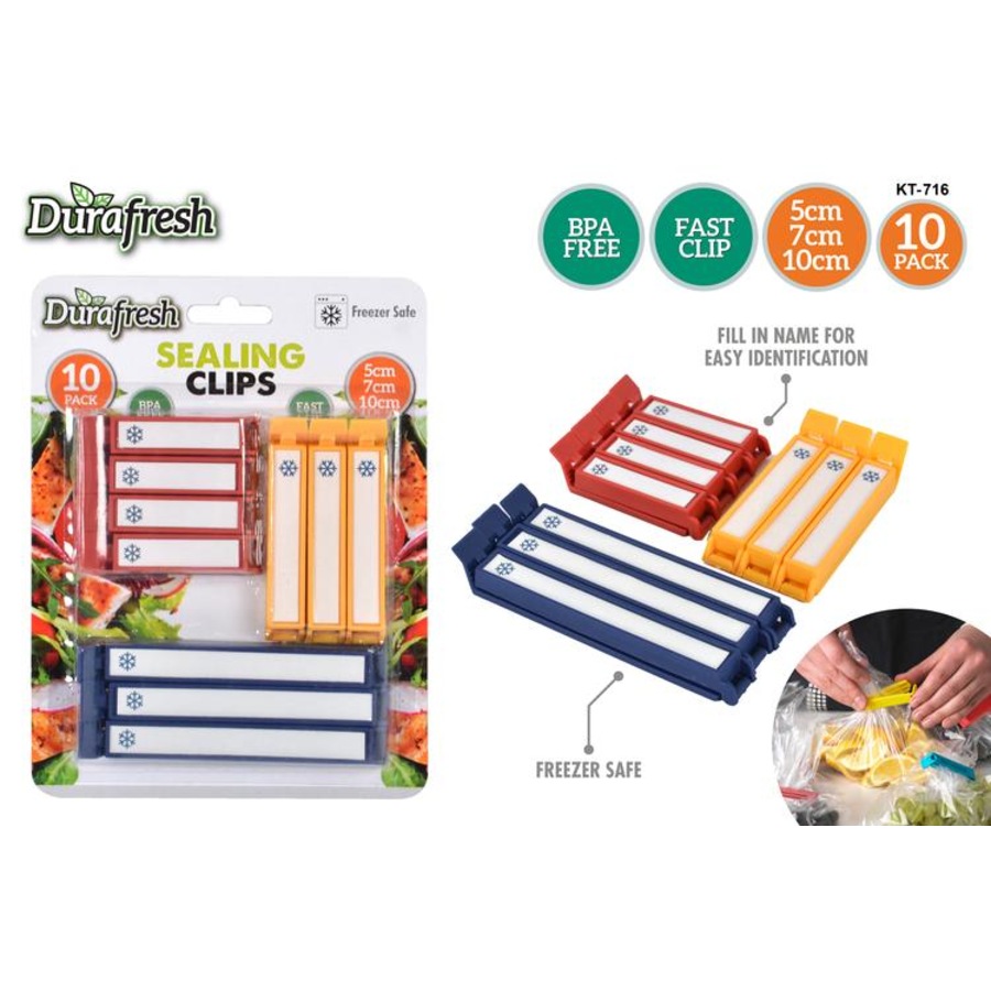 10pce Keep Fresh Food Clips