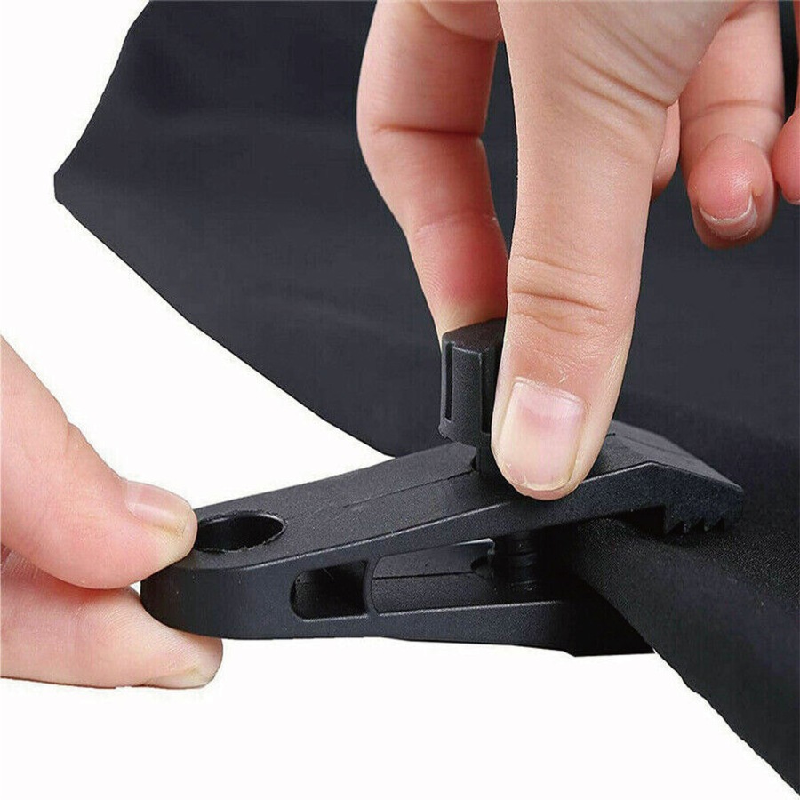 10PCS Heavy-Duty Camping Clips - Canvas Tent and Tarp Clamps for Secure Grip