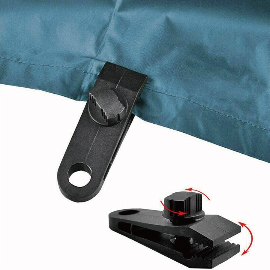 10PCS Heavy-Duty Camping Clips - Canvas Tent and Tarp Clamps for Secure Grip