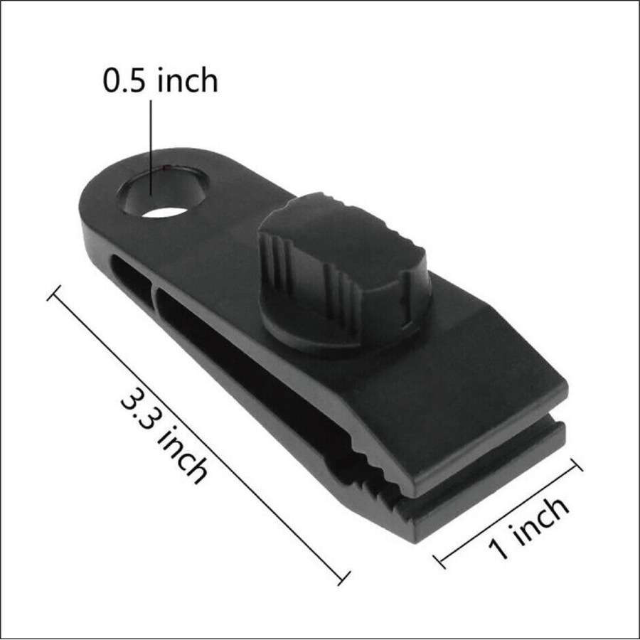 10PCS Heavy-Duty Camping Clips - Canvas Tent and Tarp Clamps for Secure Grip