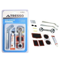 14pcs Emergency Bicycle Repair Kit Bag Tool Bike Universal Wrench Glue Rubber Metal Plate