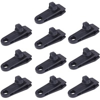 15pcs Awning Tent Clamp Tarp Clips Set Canopy Snap Hangers Survival Camping Tool
