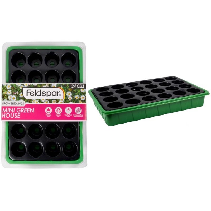 Buy 24 Holes Vegetable Flower Seeds Growing Tray Garden Plant Nursery