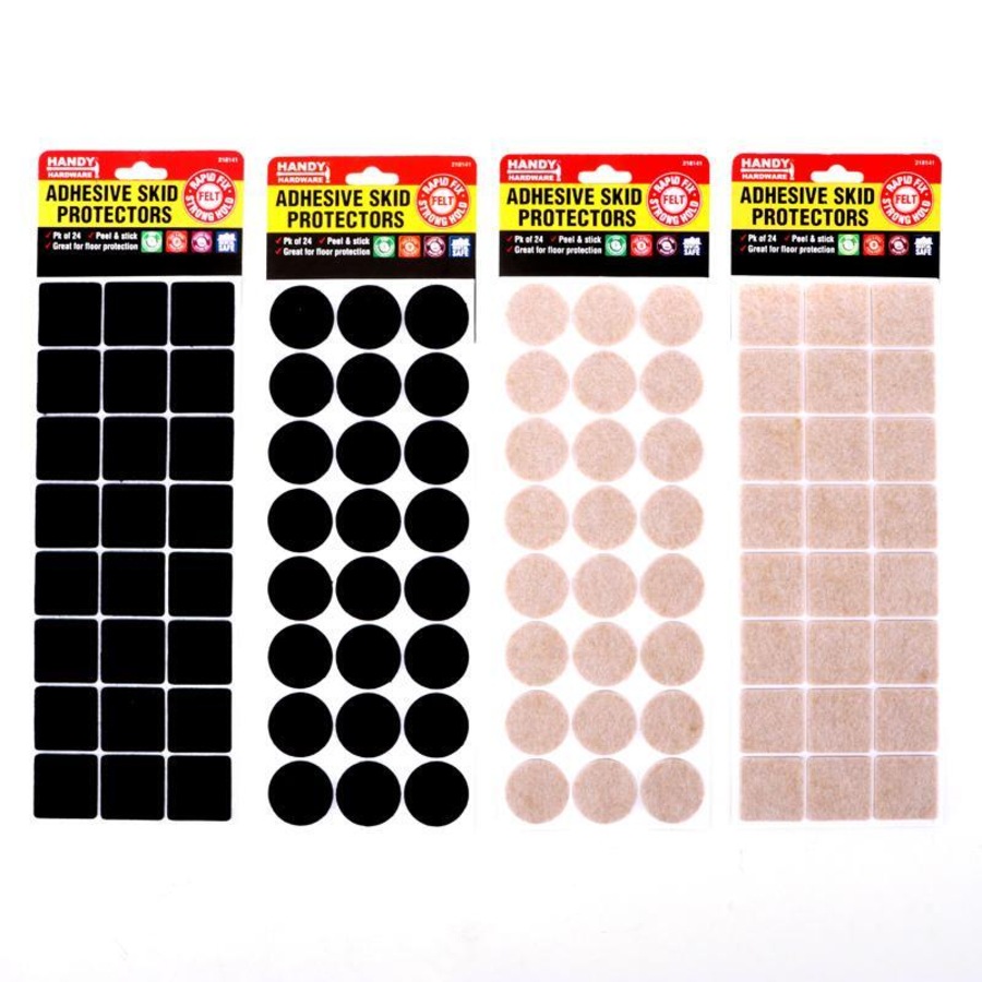 24PC Furniture Anti Slip Pads Self-Adhesive 3cm Self Sticking Floor Protectors